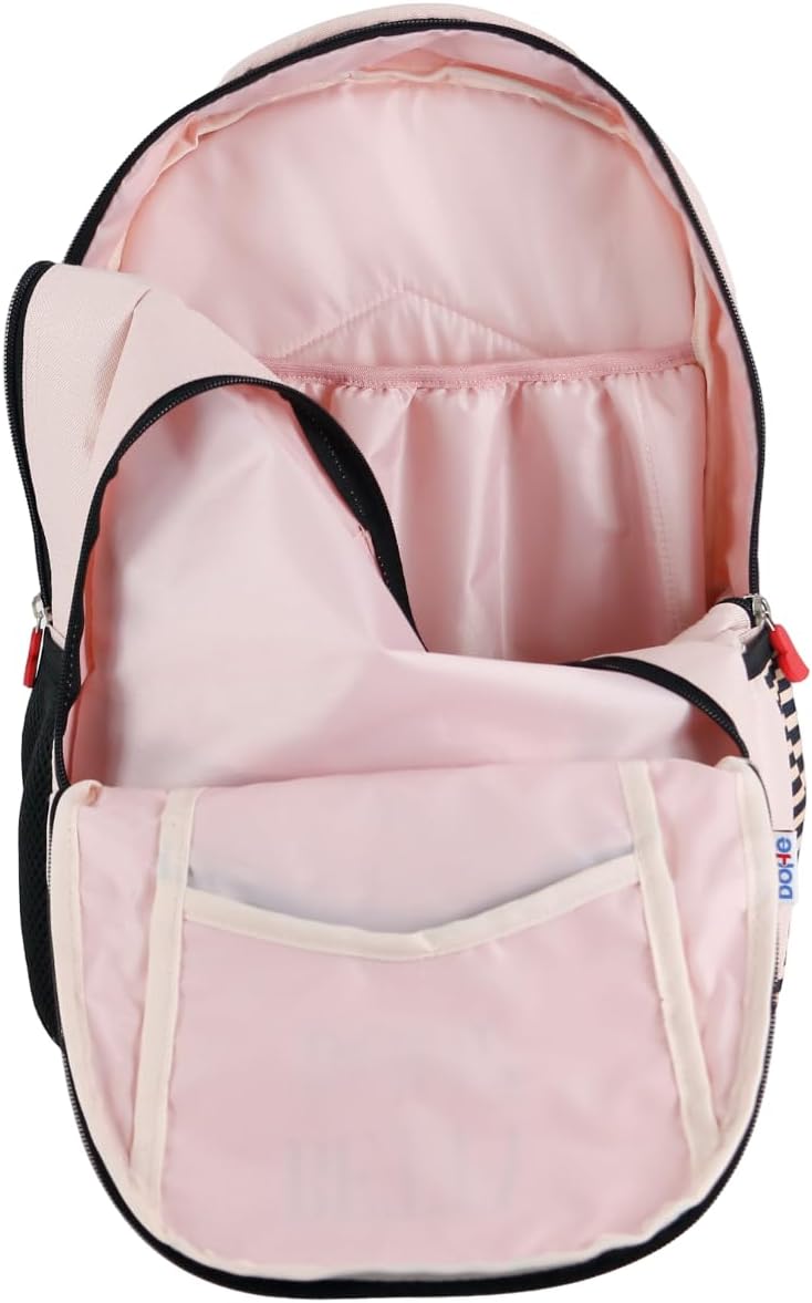 Sac à dos scolaire Betty Boop rose à 7 poches – Image 2