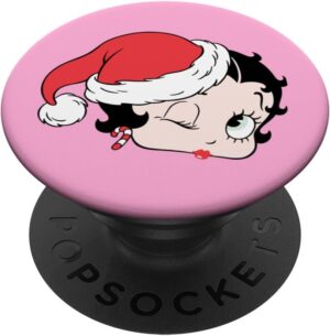 PopGrip interchangeable PopSockets Betty Boop bonnet de Père Noël