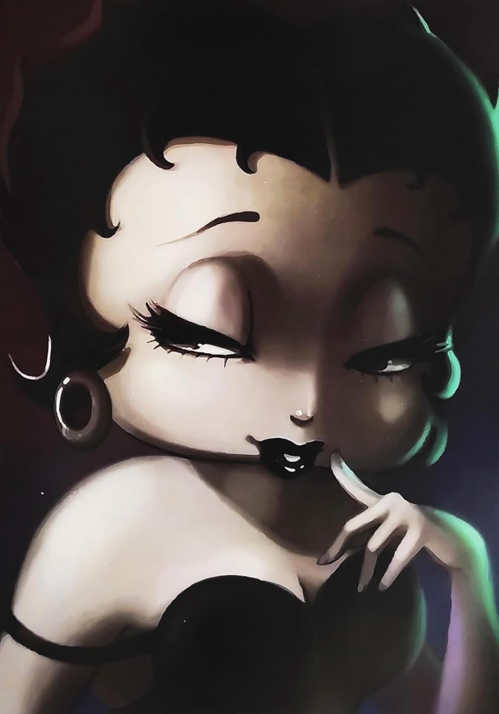 Poster Betty Boop KUSTOM ART sur papier couché 42 x 30 cm