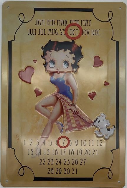 Calendrier sans fin Betty Boop 30 x 20 cm DeKono7