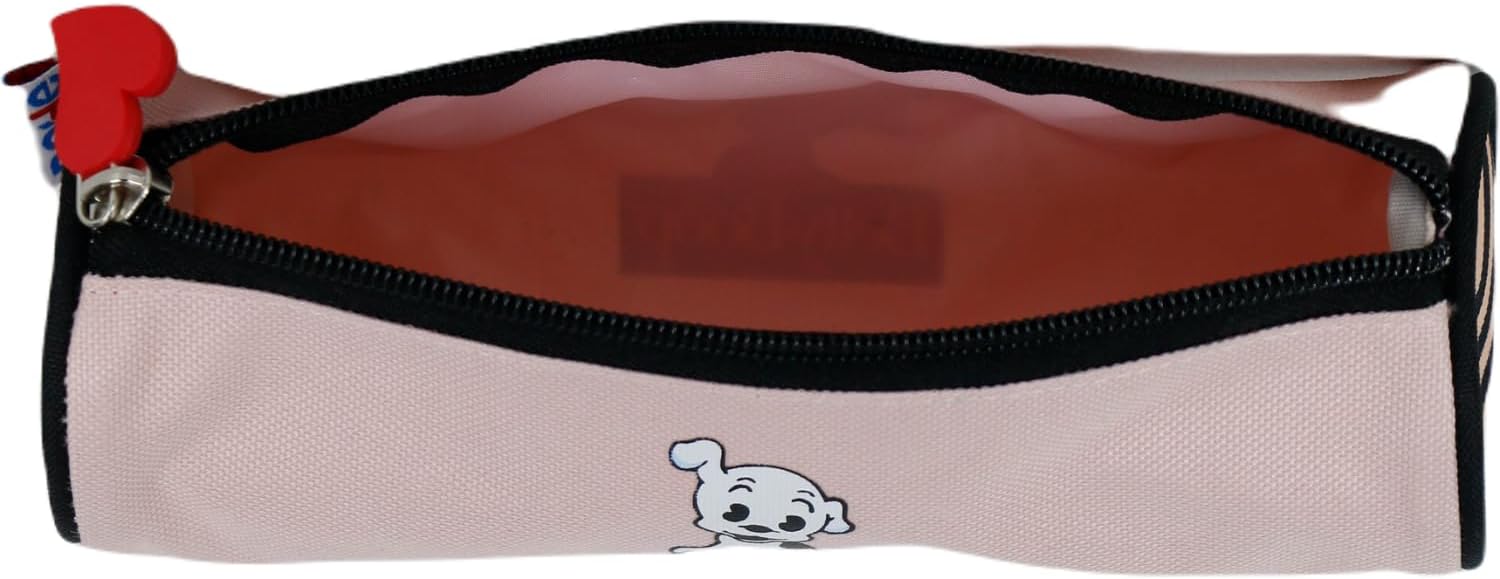 Trousse ronde Betty Boop rose DOHE avec fermeture éclair – Image 3