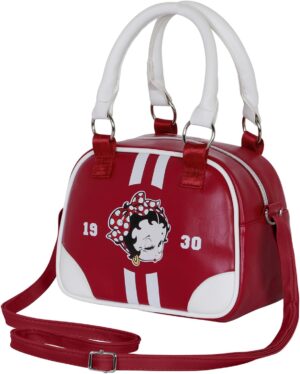 Sac bowling Betty Boop bordeaux avec bandoulière 110 cm