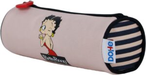 Trousse ronde Betty Boop rose DOHE avec fermeture éclair