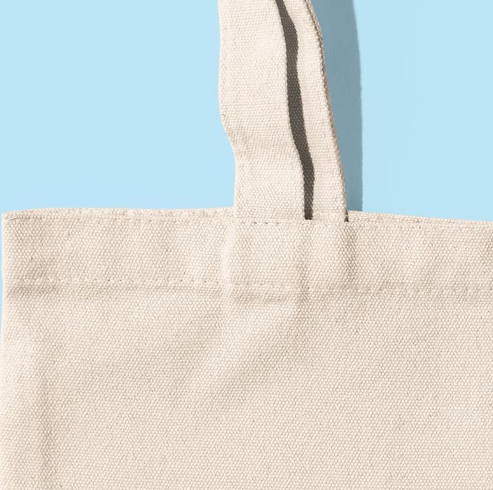 Sac fourre-tout Betty Boop beige en coton écologique 100 % naturel – Image 4