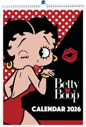 Calendrier mural Betty Boop 2026 format A4