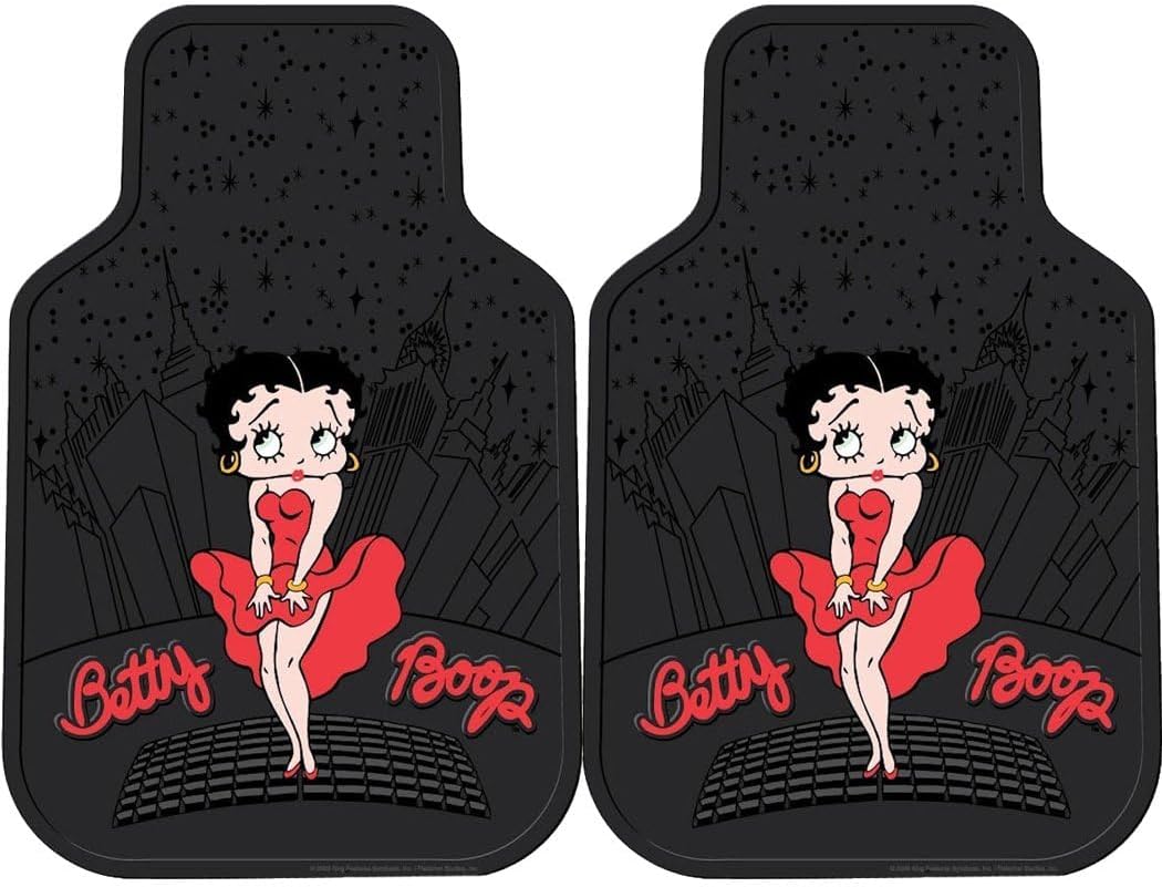 Tapis de sol Betty Boop motif New York City Skyline en 100 % caoutchouc – Image 2