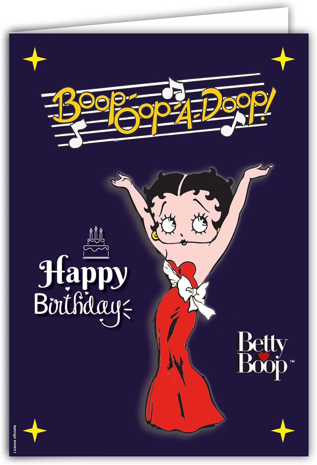 Grande carte XL Happy Birthday Betty Boop Boop-Oop-A-Doop avec enveloppe