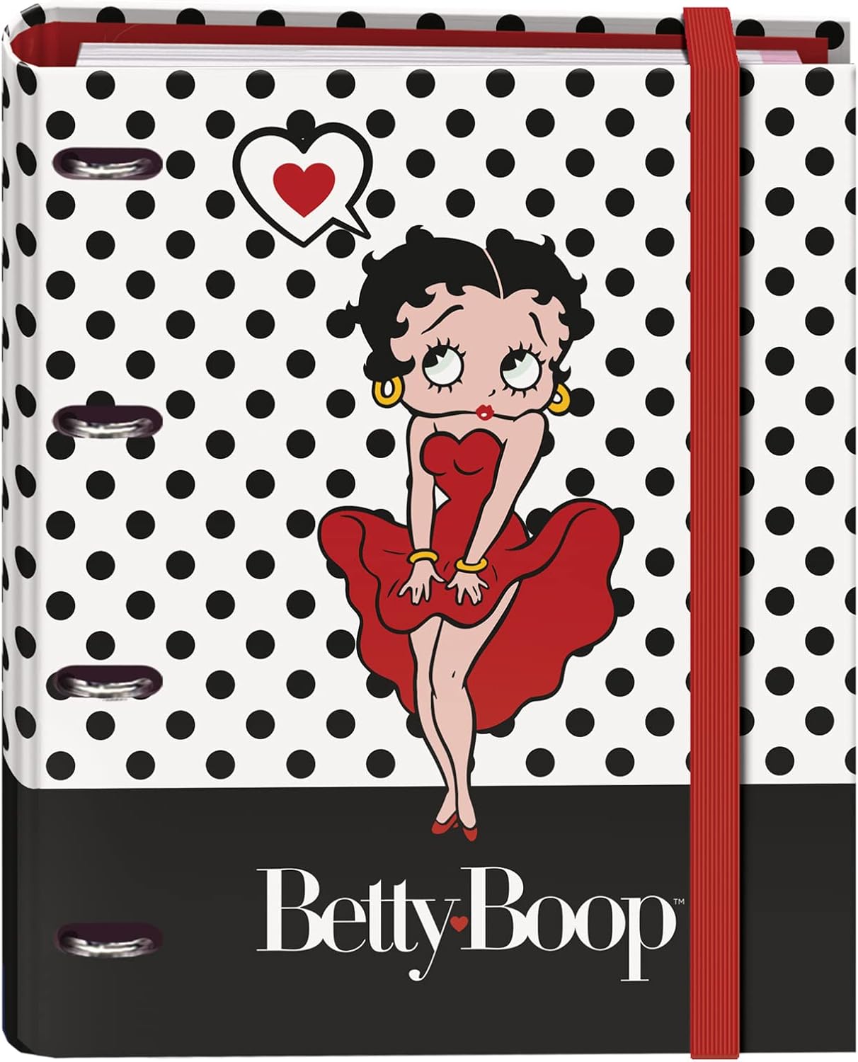 Classeur A4 Betty Boop Dohe à 4 anneaux 35 mm