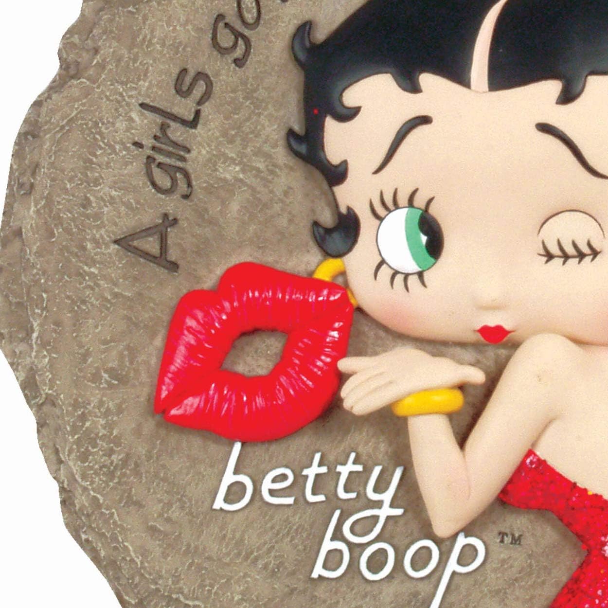 Pierre décorative Betty Boop marron pour intérieur ou extérieur – Image 4