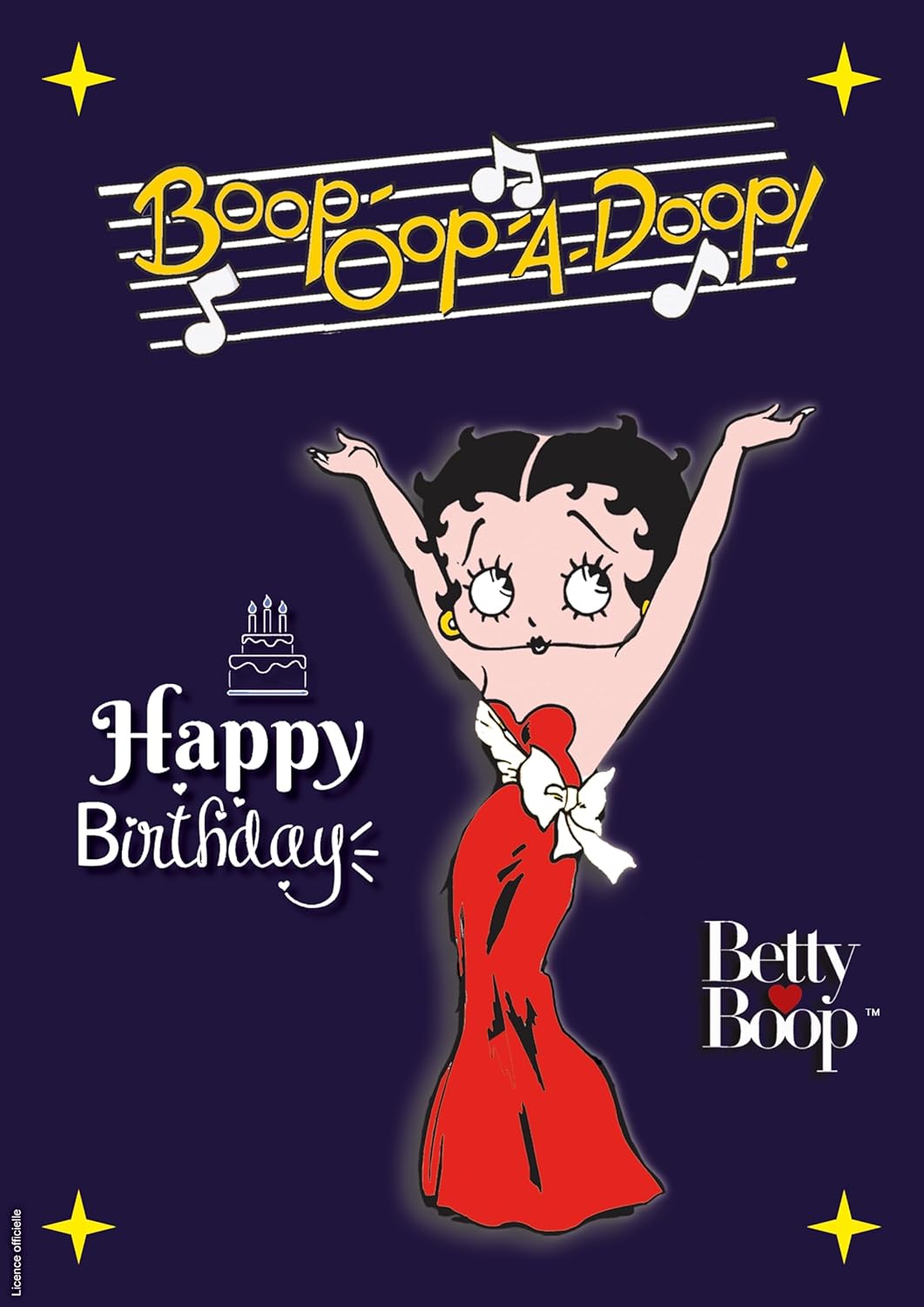 Grande carte XL Happy Birthday Betty Boop Boop-Oop-A-Doop avec enveloppe – Image 2