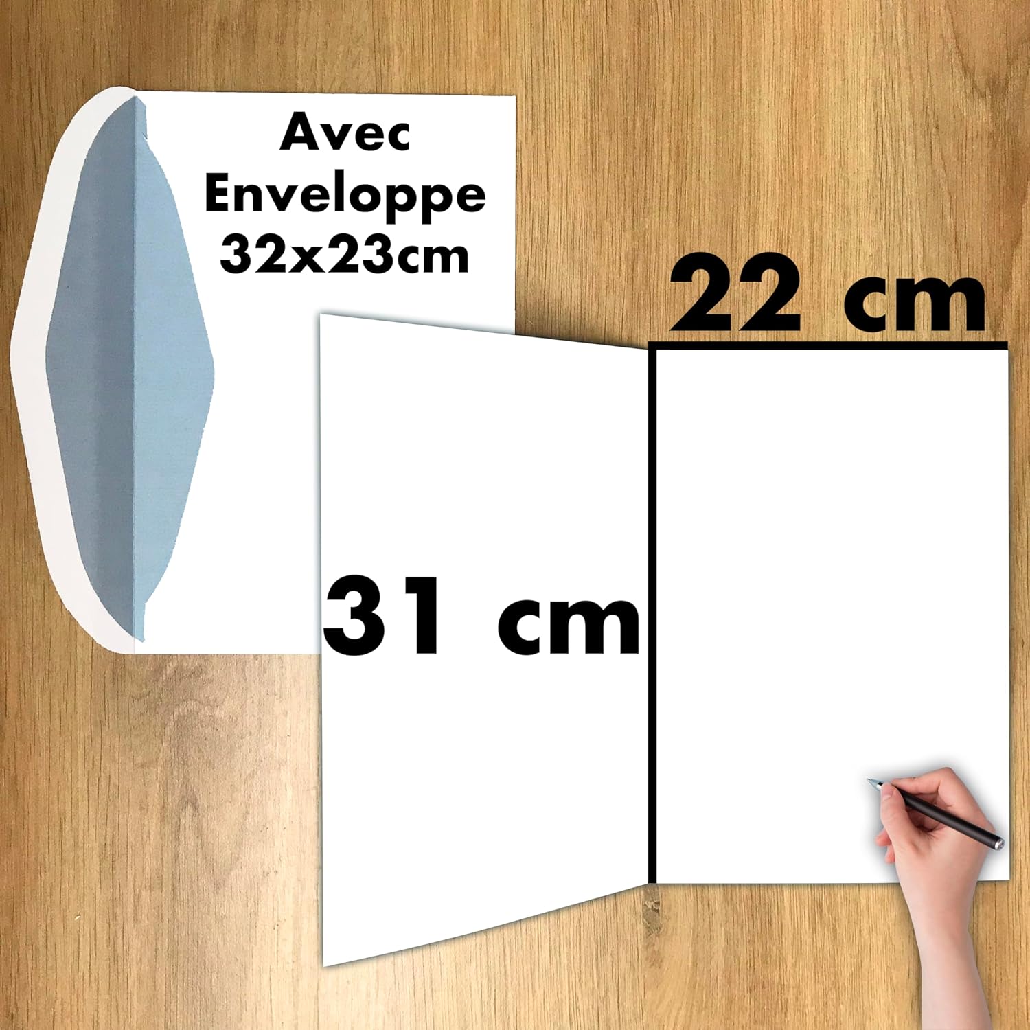 Carte XL Happy Birthday Betty Boop avec enveloppe, intérieur blanc 22x31 cm – Image 4