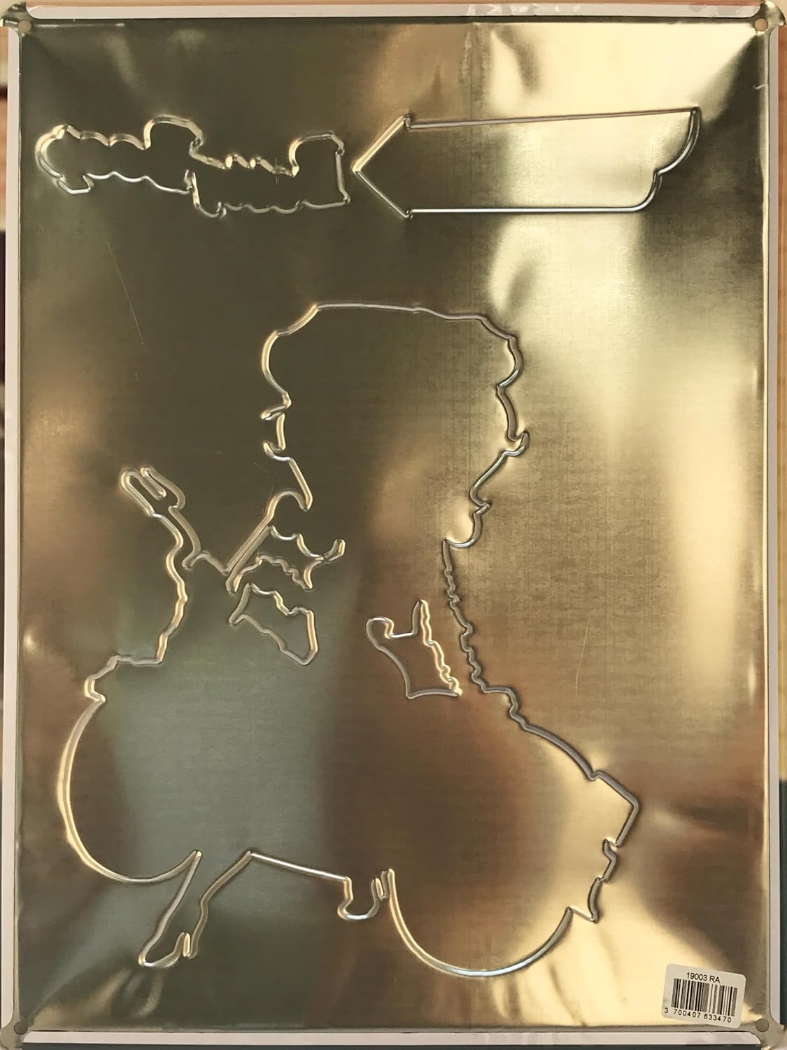 Plaque métal relief Betty Boop Biker 40x30 cm – Image 3