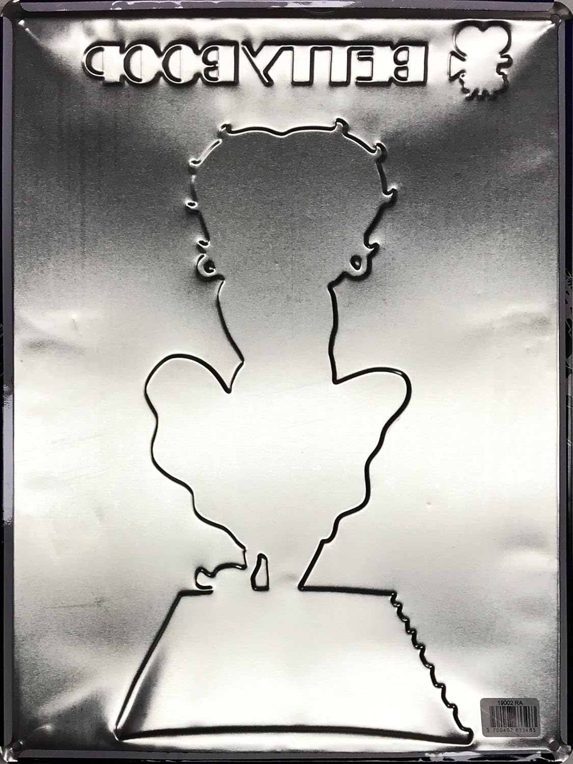 Plaque métal Betty Boop Fleischer Studios, robe Marilyn New York USA 30 x 40 cm – Image 2