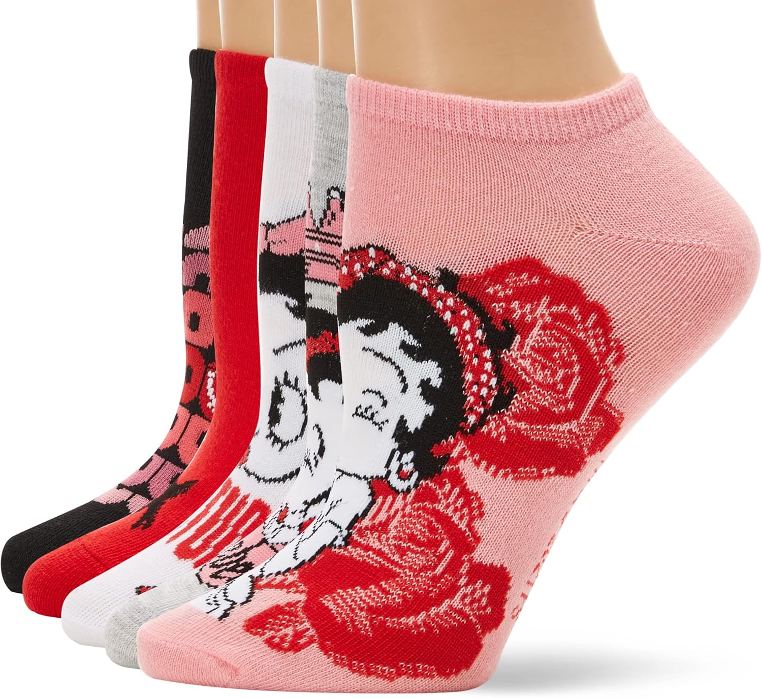 Chaussettes blanches Betty Boop pour femme