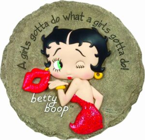 Pierre décorative Betty Boop marron pour intérieur ou extérieur