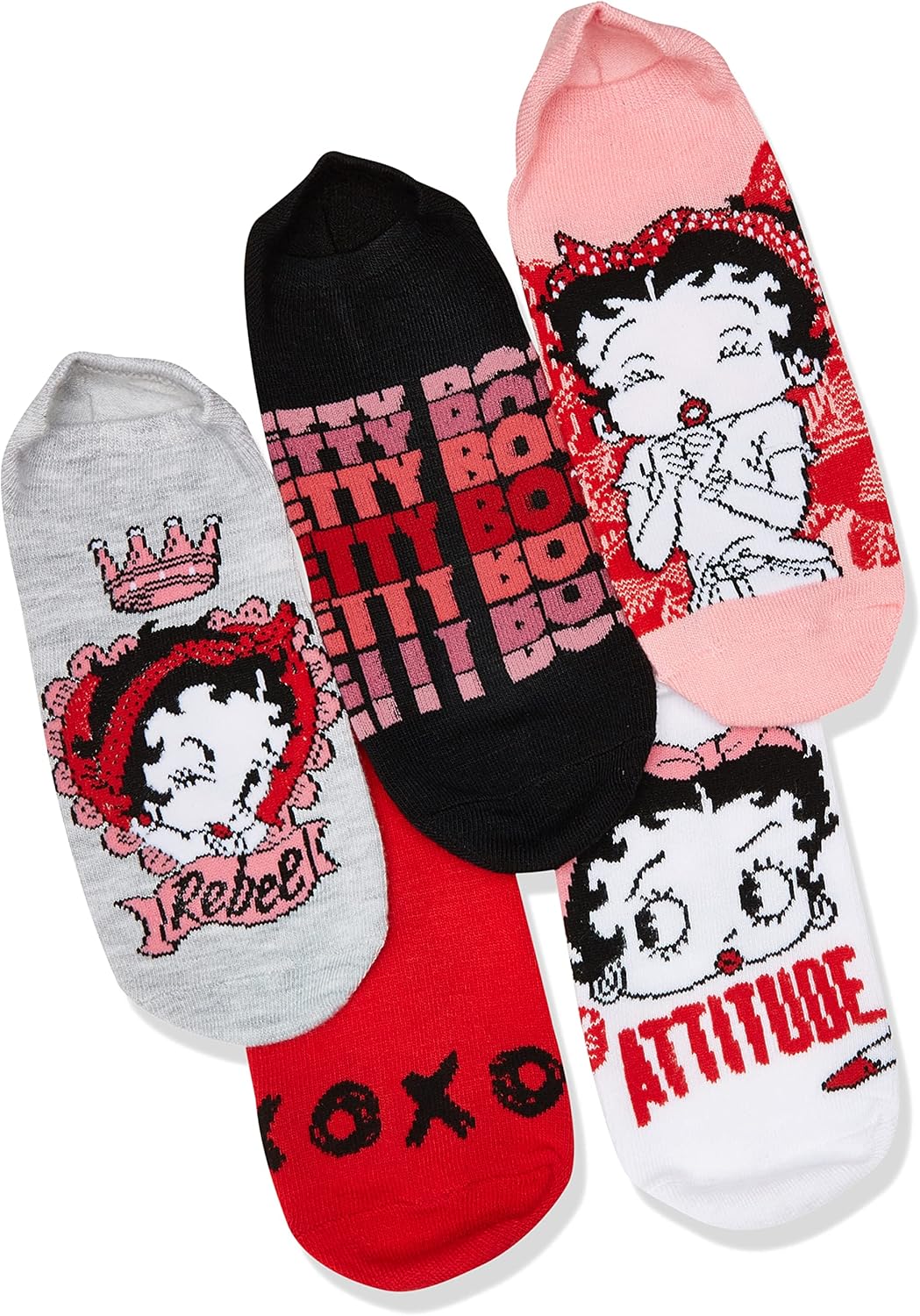 Chaussettes blanches Betty Boop pour femme – Image 2