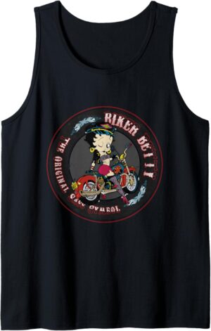 Débardeur Betty Boop Biker Betty noir coupe régulière