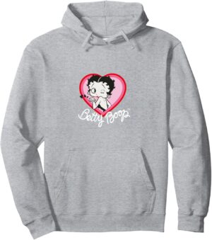 Sweat à capuche Betty Boop PAPL1958 avec logo poitrine et dos