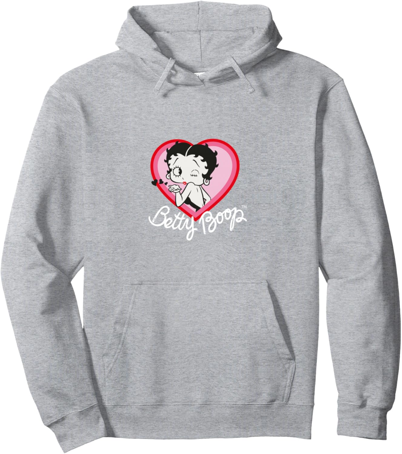 Sweat à capuche Betty Boop PAPL1958 avec logo poitrine et dos