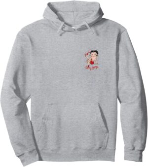 Sweat à capuche Betty Boop PAPL1978 « Strike A Pose » logo poitrine et dos
