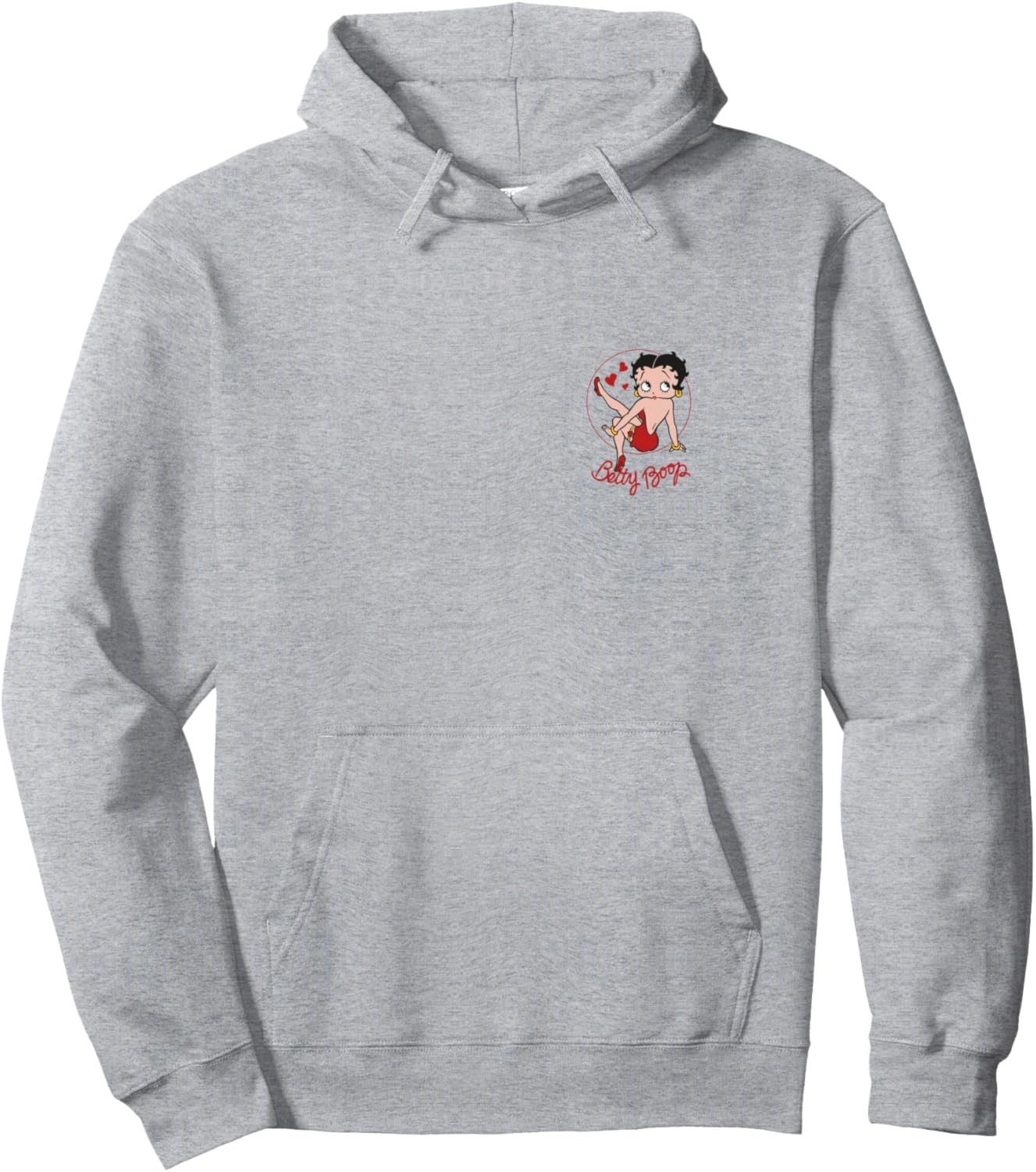 Sweat à capuche Betty Boop PAPL1978 « Strike A Pose » logo poitrine et dos
