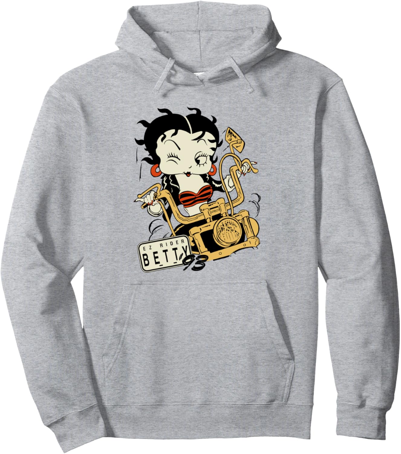 Sweat à capuche Betty Boop Ez Rider Betty coupe classique