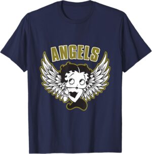 T-shirt Betty Boop motif Ailes d’anges Femme/Homme