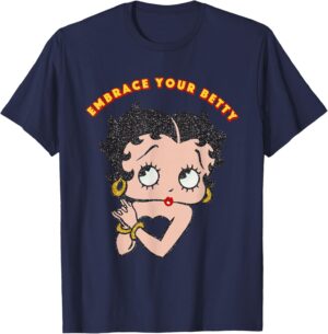 T-shirt Betty Boop Embrace Your Betty en plusieurs couleurs