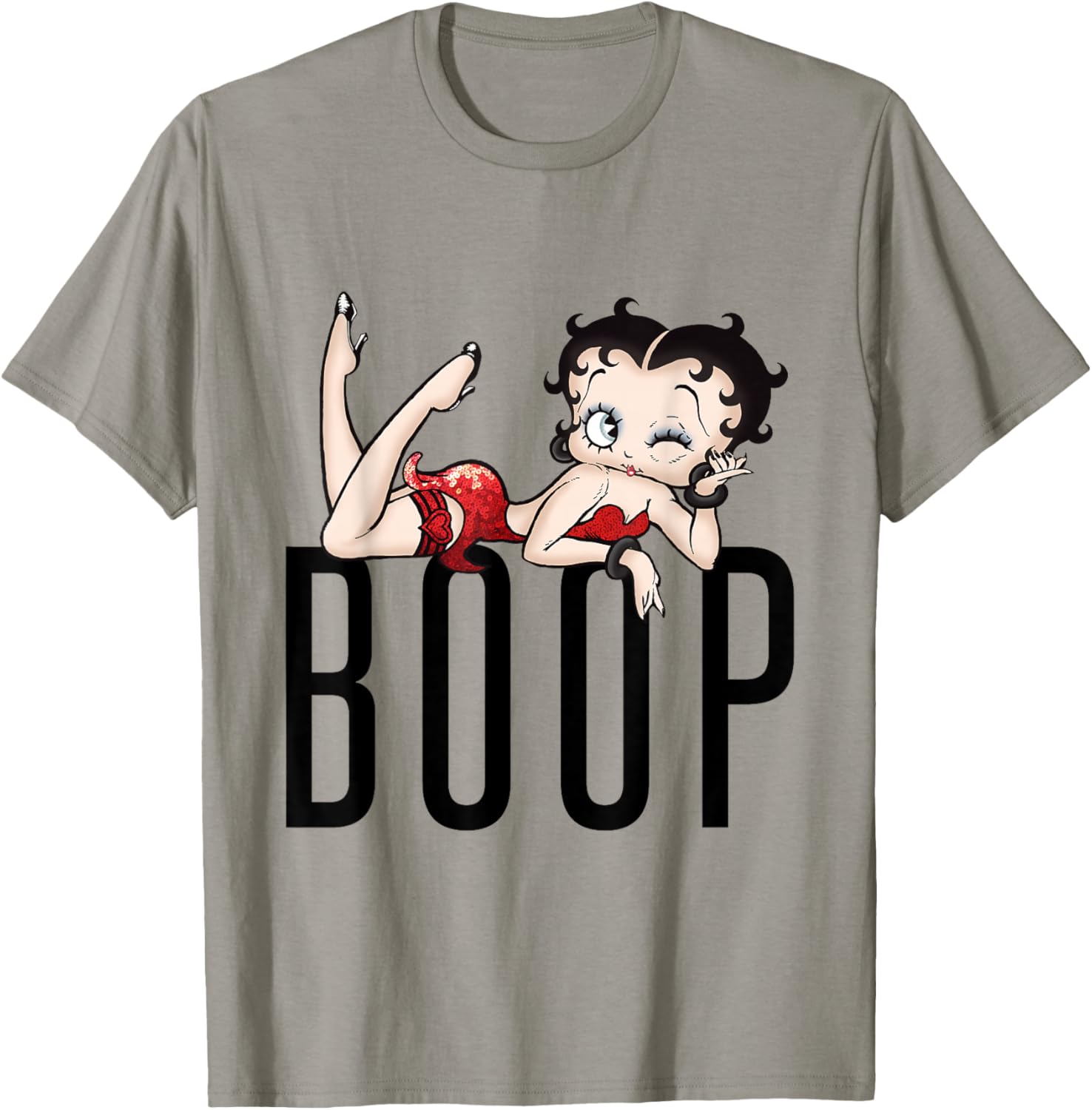 T-shirt Betty Boop clin d'œil allongée