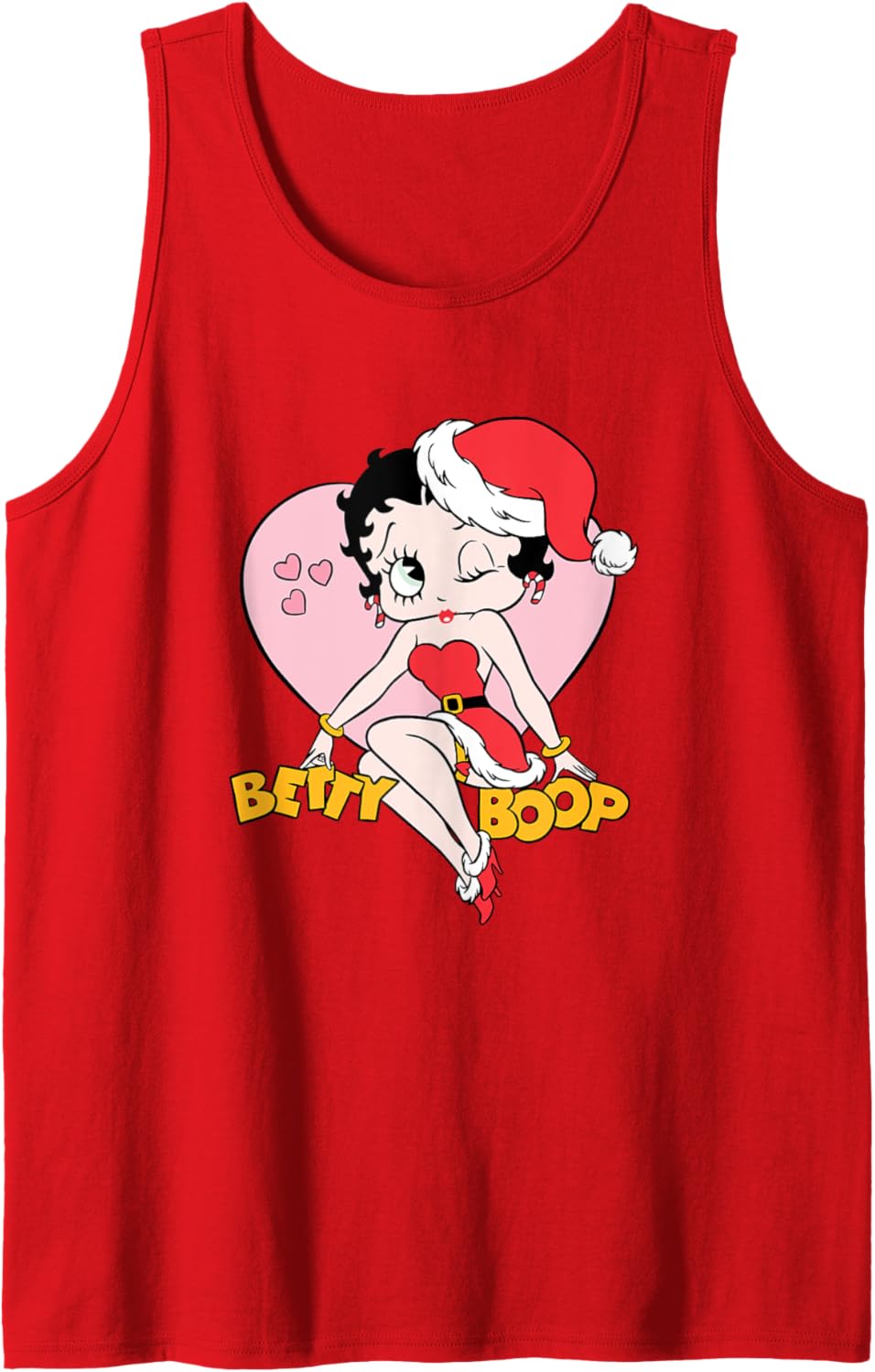 Débardeur Betty Boop Cœur de Noël clin d'œil